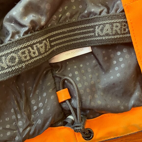 Karbon Ski Snowboard Jacket Boy Size 14 Edmund High Performance Insulated Orange - Picture 14 of 14